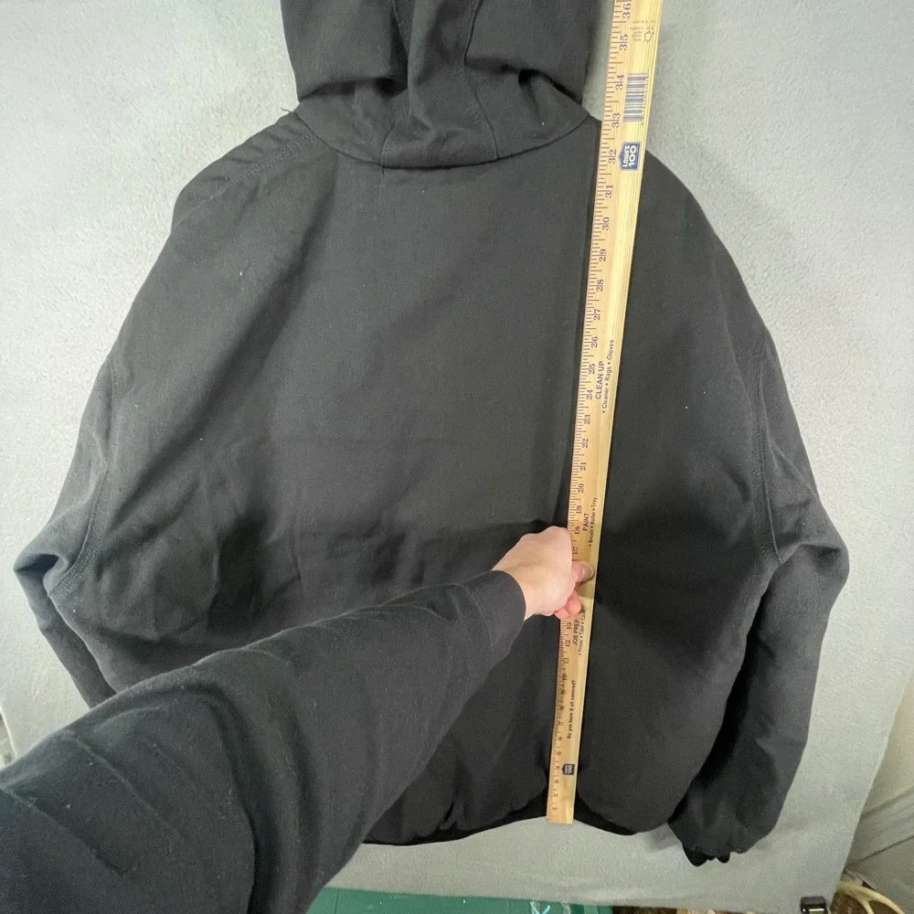 Golden‎ Elephant 3XL Black Hooded Work Jacket Insulated Full Zip Mens